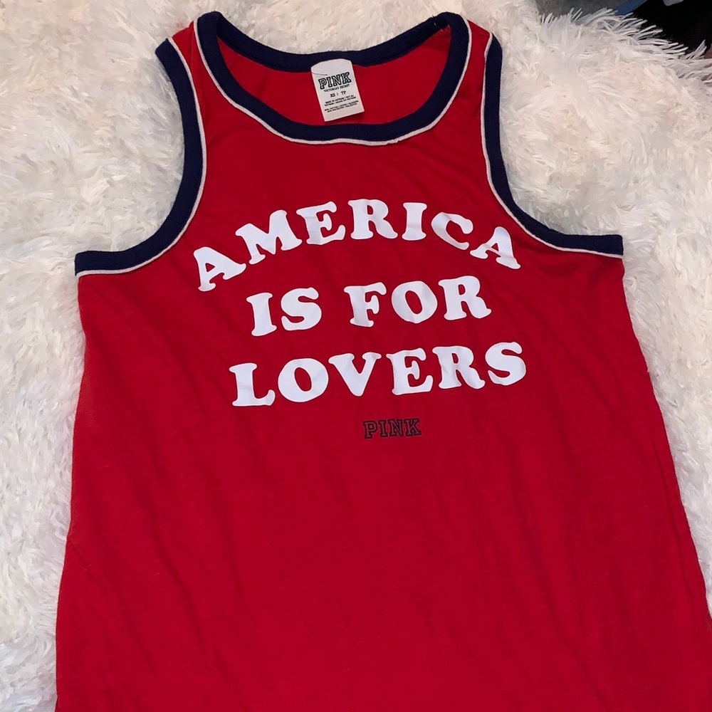 VS pink Americana Tank